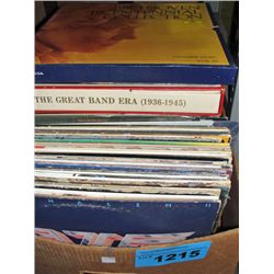 One box of vintage records