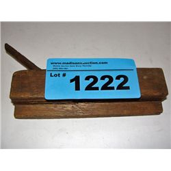 Rustic wooden wood workers joiner plane