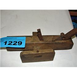 Rustic wooden wood workers joiner plane