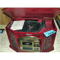Memorex phonograph with am/fm radio, cassette and