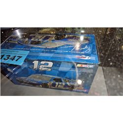 Official nascar #12 ryan newman real stamped sheet