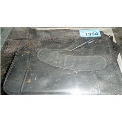 Black leather attache case