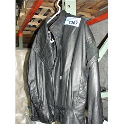 Leather ranch black leather mens jacket