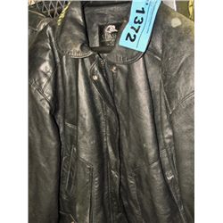Alaska leather garments black leather mens jacket