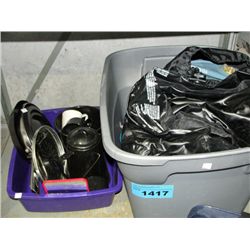 Shelf lot of assorted camping gear