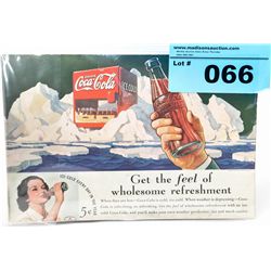 Vintage coca cola advertisment brochure