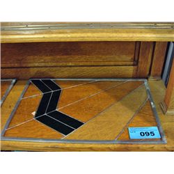 Leaded stained glass window pane