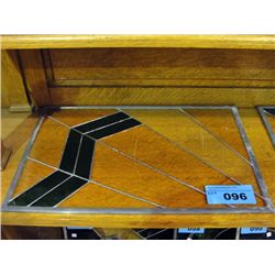 Leaded stained glass window pane
