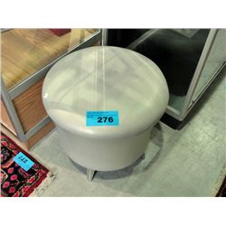 Leather and chrome stool