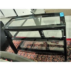 3tier glass TV entertainment stand