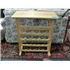 Image 1 : wine serving table with rack