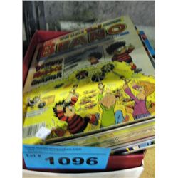Box of vintage graphic comics
