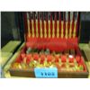 Image 1 : Gold plated cutlery set with case