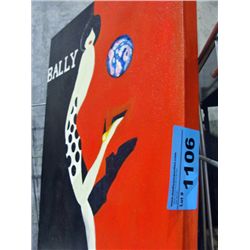 Bally oil on canvas transfer print