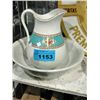 Image 1 : EArly 1900s jug and bowl wash stand set