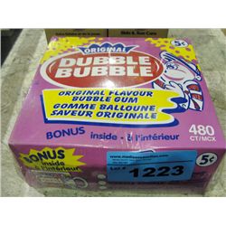 One box of original double bubble bubble gum