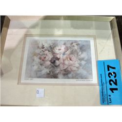 Framed floral print