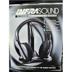 Infrasound stereo headset system