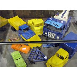 Collection of vintage plastic childrens toys