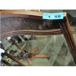 Wood framed dresser mirror