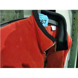 Red fleece vest