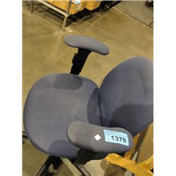 Gas lift blue office chair