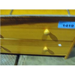 2 drawer pine low dresser