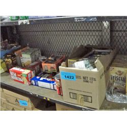 Shelf lot of candy and snack foods