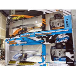 Radio controlled helicopter set