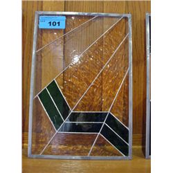 Leaded stained glass window pane