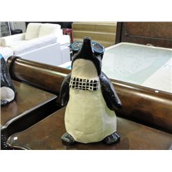Paper mache decorative penguin
