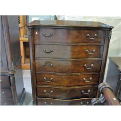 Matching mahogany finish 6 drawer highboy