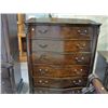 Image 1 : Matching mahogany finish 6 drawer highboy