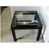 Image 1 : Black glass top end table