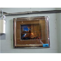 Framed camping print