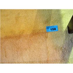 Yellow wool area rug