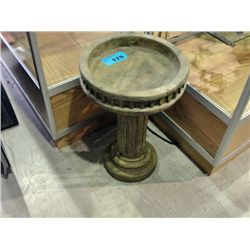 Concrete bird bath