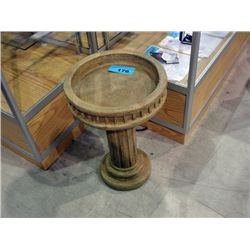 Concrete bird bath