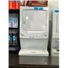 Image 1 : GE white stacker washer and dryer