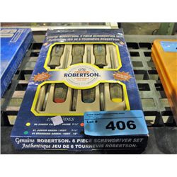 Original robertson 6pc screw driver set