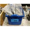 Image 1 : Blue box filled with construction lag bolts and