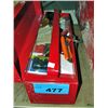 Image 1 : Red metal toolbox and contents