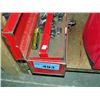 Image 1 : Red metal toolbox and contents