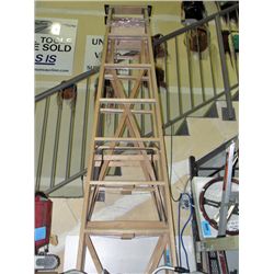 Approx 16F tall wooden step ladder