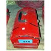 Image 1 : Red metal toolbox and contents