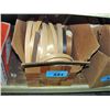 Image 1 : Box of assorted rolls of finishing wood veneer
