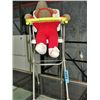 Image 1 : Vintage tin toy high chair with teddy bear