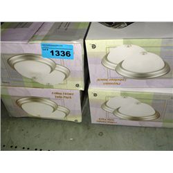 4 ceiling fixture twin packs