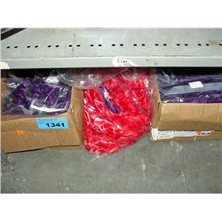 2 boxes of red and purple gift box bowes