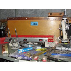 Shelf lot of tools hardware and misc